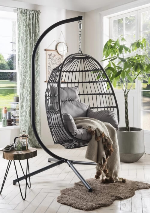 Vasilia Swing Chair with Stand